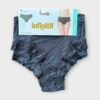 Shorty microfibre en dentelle
