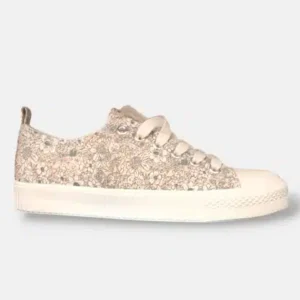 Sneakers basses imprimée floral
