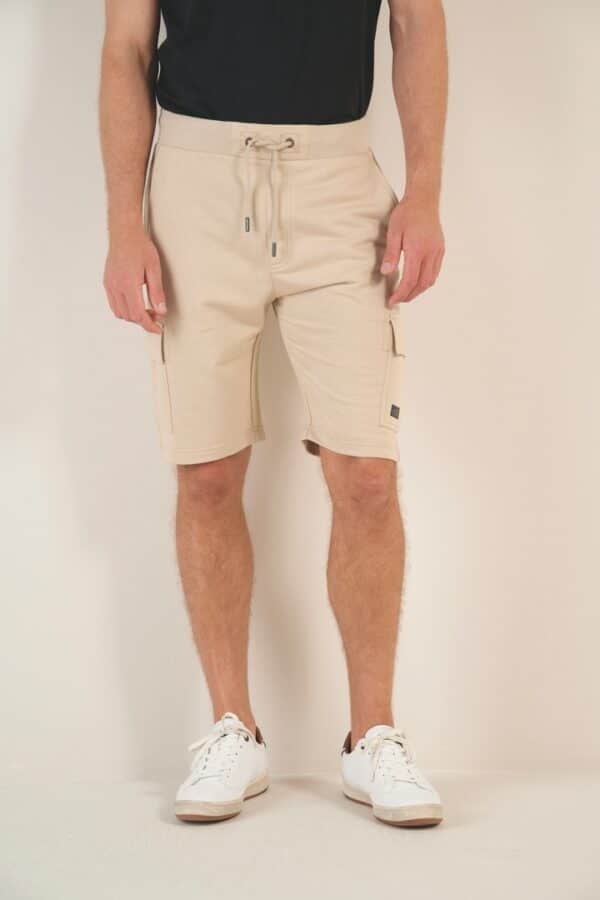 short cargo en tissu sweat