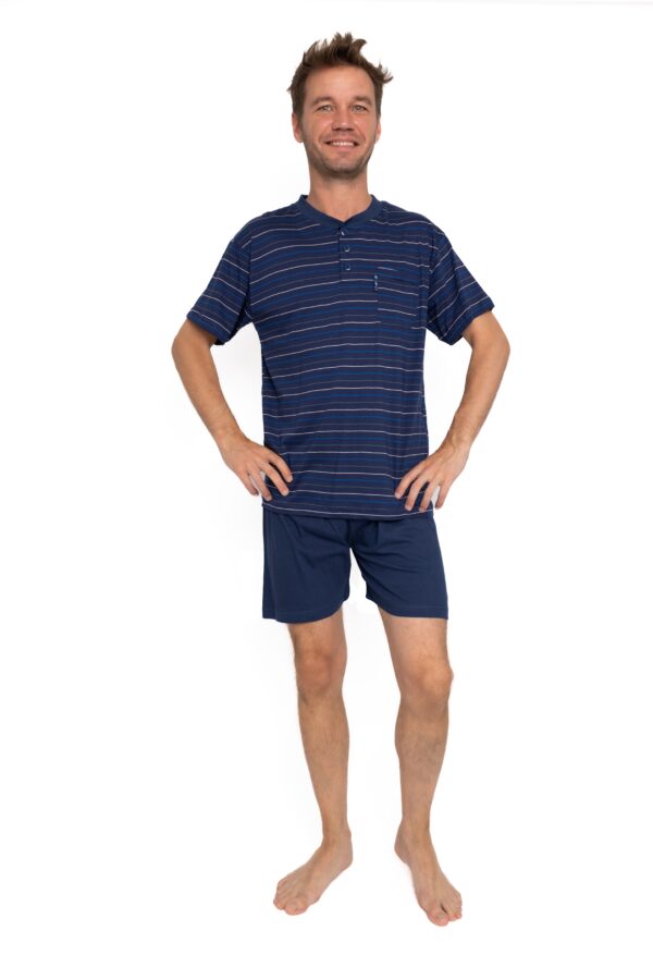 pyjama court motif rayures