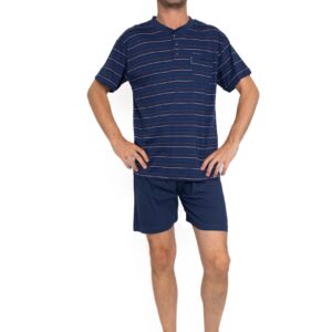 pyjama court motif rayures