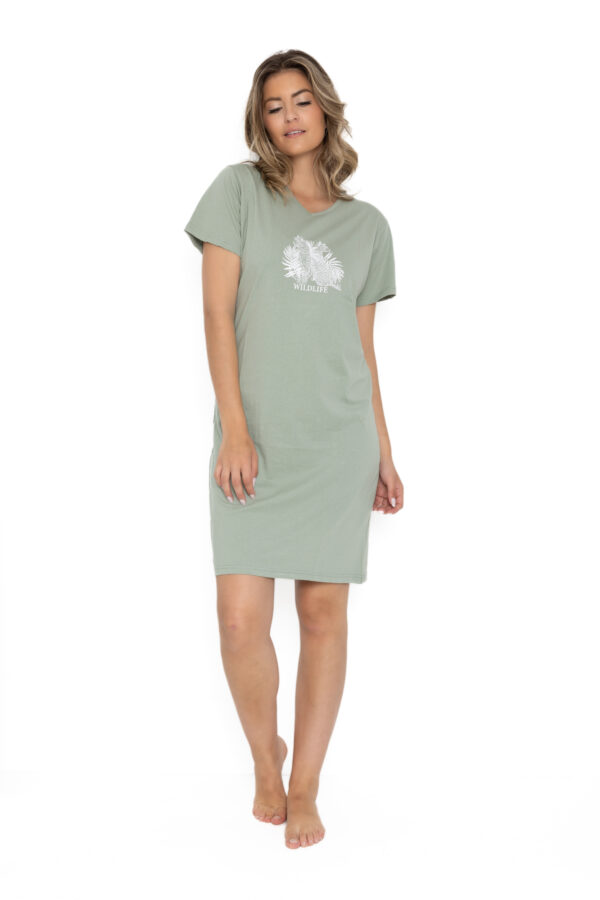 chemise de nuit imprimé graphique