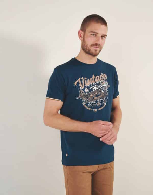 t-shirt imprimé graphique rétro