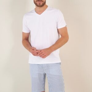 t-shirt casual à col V