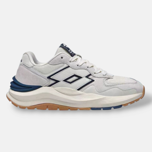 sneakers chunky année 90 gris/marrine