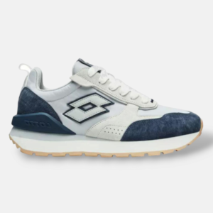 sneakers rétro-running vintage gris/marine