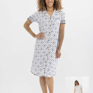 chemise de nuit boutonnée élégante