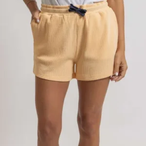 short en velours orange