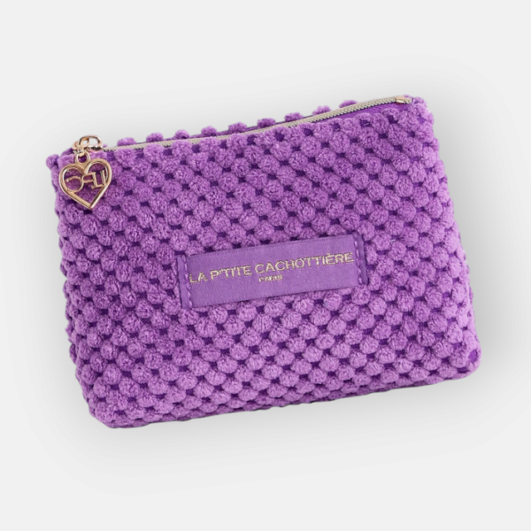 porte monnaie éponge violet