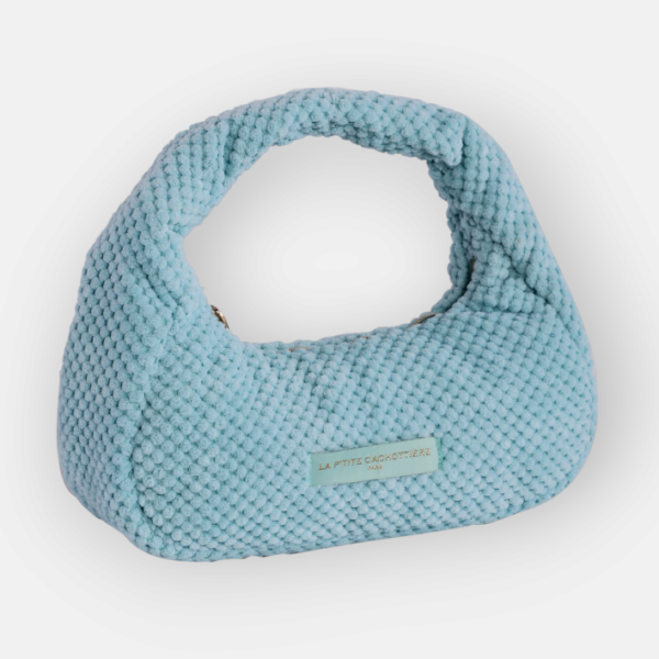 sac à main éponge bleu clair