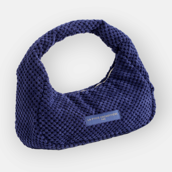 sac à main éponge bleu foncé