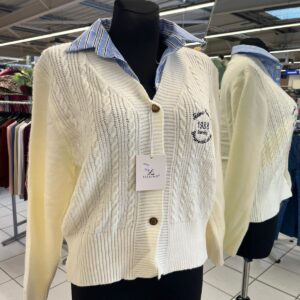 Gilet en Laine Col Jean