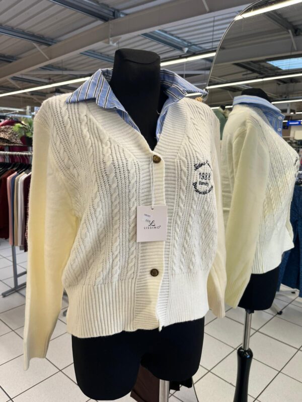 Gilet en Laine Col Jean