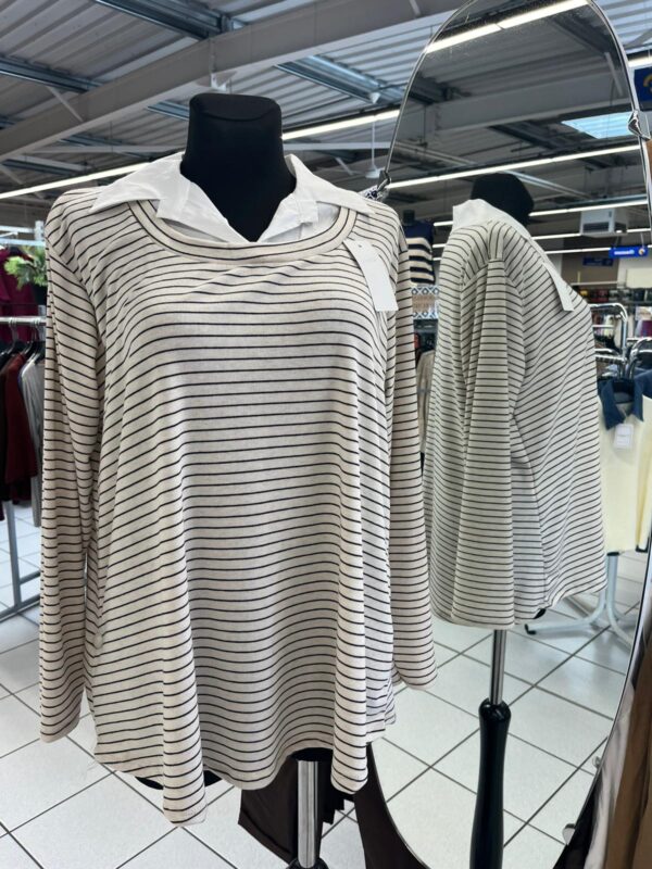 Pull Col Chemise Grande Taille