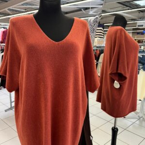 Pull Demi Manche Grande Taille