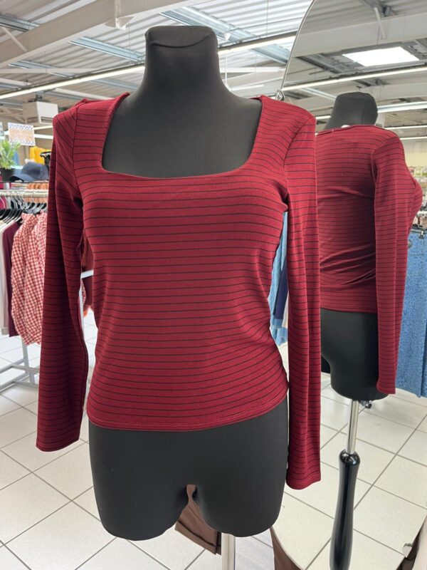 Top Rayé Longues Manches