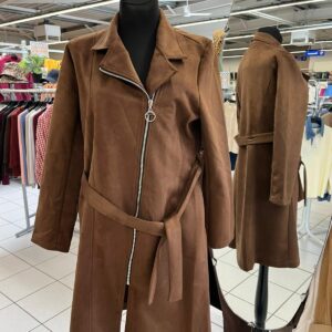 Manteau Long Daim Grande Taille