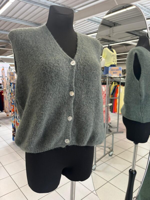 Gilet fine maille léger sans manches