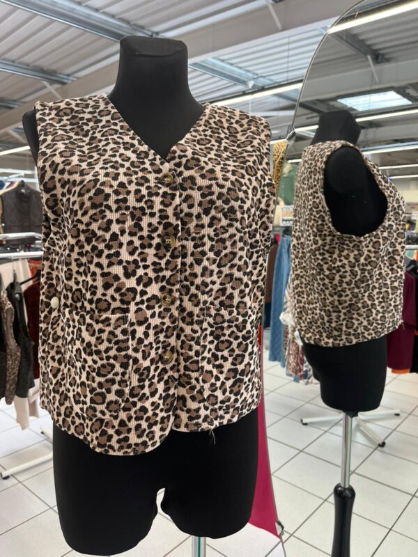 Gilet velours sans manche