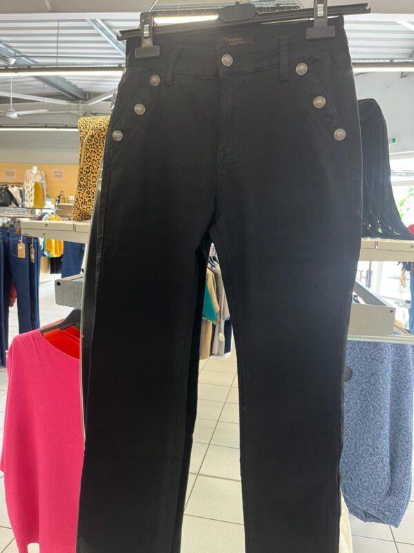 Jean noir boutons