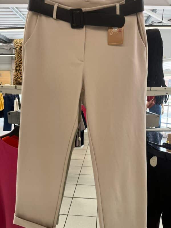 Pantalon classic ceinture cuir – Image 2