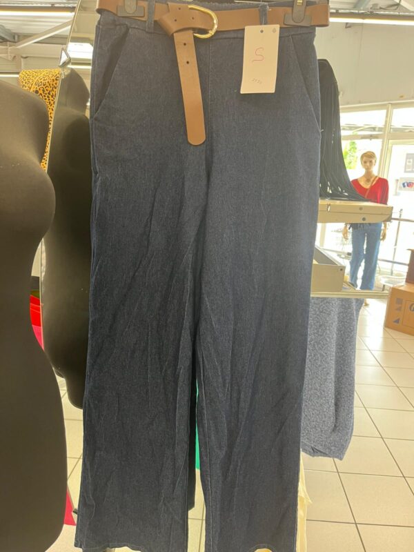 Pantalon effet jean léger