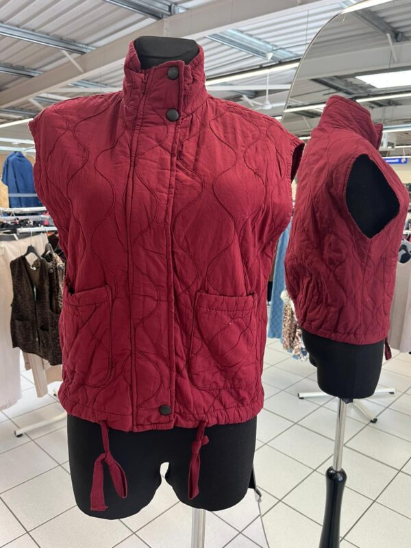 Veste sans manche molleton col