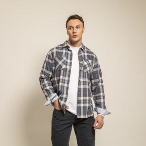 Chemise carreaux bleu