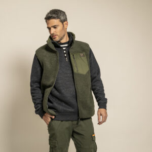 veste memphis sans manche kaki