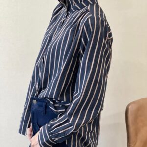 Chemise rayée noire