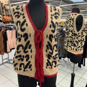 Gilet sans Maches Léopard
