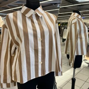 Chemise Rayure Marron