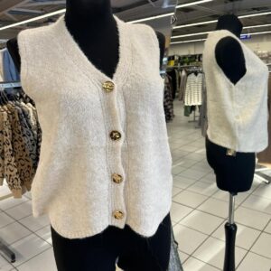 Gilet Leger en Laine