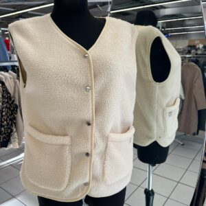 Gilet sans Manches Mouton avec Poches