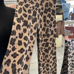 Pantalon en Laine Léopard