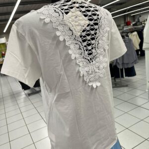 TShirt Dos Dentelle