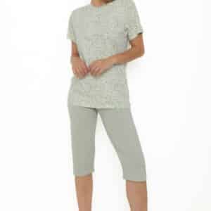 Pyjama Pantacourt Vert Cheeta