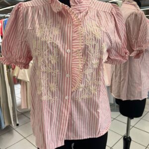 Chemisette Col Volant avec broderie