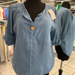 Haut Gaz de Coton Manches 3/4