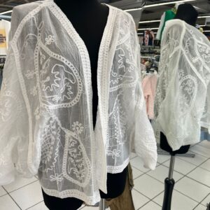 Gilet transparent Avec Broderie