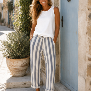 Pantalon Rayé