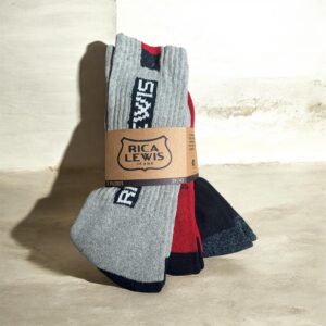 Chaussettes X3 Rica Lewis Gris/Rouge/Noir