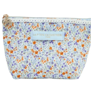 Pochette à frange liberty - Azur