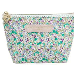 Pochette à frange liberty - Valse verte