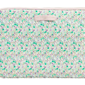 Pochette ordinateur liberty - Valse verte