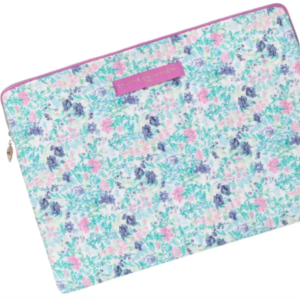 Pochette ordinateur liberty - Jardin d'eau