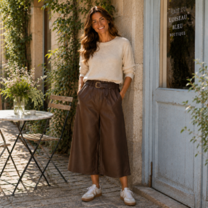 Jupe Culotte Imitation Cuir