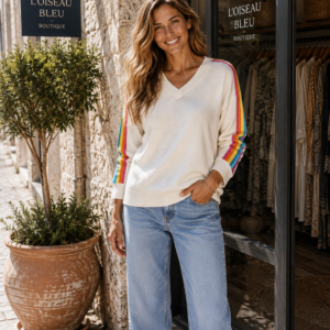 Pull Manches Rayées