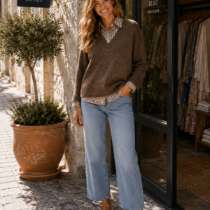 Pull Col Chemise