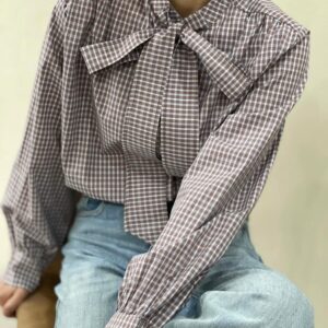 Chemise Quadrillée Noeud